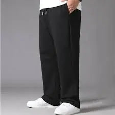 Oversized Black Casual Pants Men&#39;s 10XL Sweatpants Korean